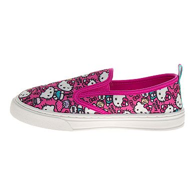 Hello Kitty Girls' Slip-On Canvas Sneakers