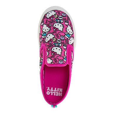 Hello Kitty Girls' Slip-On Canvas Sneakers