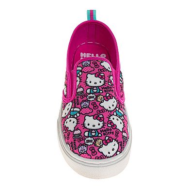 Hello Kitty Girls' Slip-On Canvas Sneakers