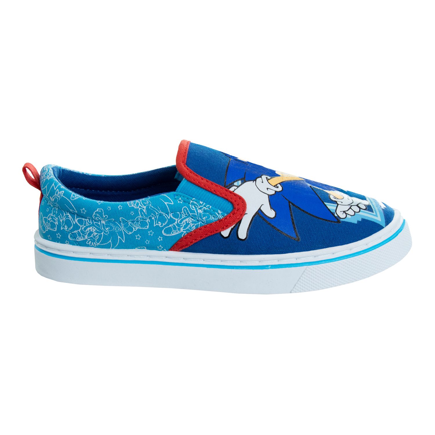 Zoccoli Sonic The Hedgehog Per Bambini | Sandali Slip-On Con Ciondolo | Blu Gamer