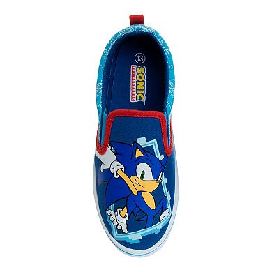 Sonic the Hedgehog Boys Slip-On Canvas Sneakers
