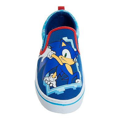 Sonic the Hedgehog Boys Slip-On Canvas Sneakers