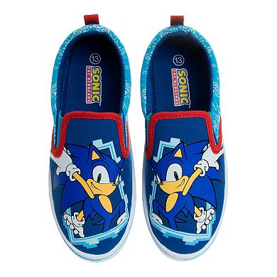 Sonic the Hedgehog Boys Slip-On Canvas Sneakers