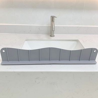 Silicone Sink Faucet Mat Splash Guard; Kitchen Sink Draining Pad Behind Faucet Dish Drying Mat