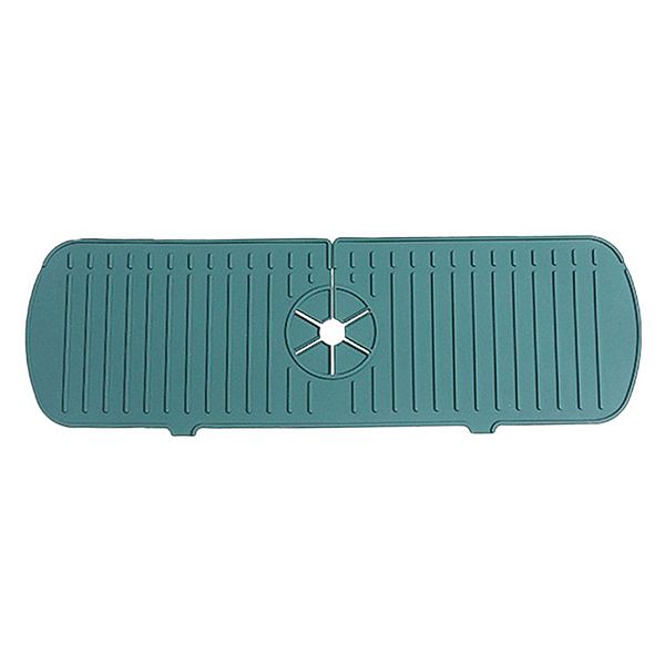 Silicone Sink Faucet Mat Splash Guard; Kitchen Sink Draining Pad Behind