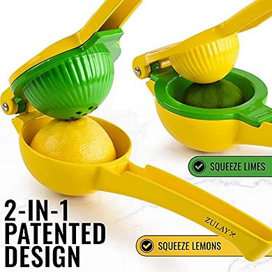 2-in-1 Lemon Lime Squeezer, Save Time, Space And Effort With Easy-to-use Hand Juicer