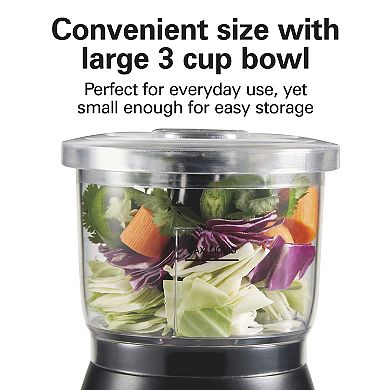 Hamilton Beach Stack & Press 3-Cup Food Chopper