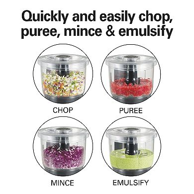 Hamilton Beach Stack & Press 3-Cup Food Chopper