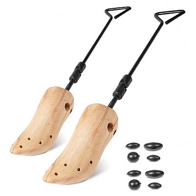 Men s Adjustable Wooden Boot Stretcher Multicolor Expander For Boot Width One Pair Shoe Shaper