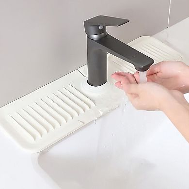 14.56x5.51'', Sink Drying Mat With Water Drip Catching Tray