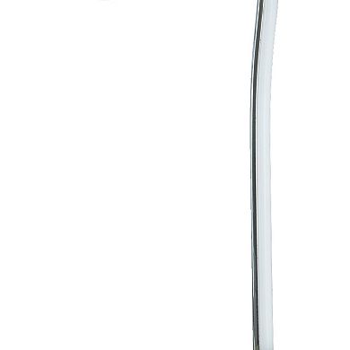 Sea 22 Inch Table Lamp, Accent Twisted Led Light, Modern Style, Chrome Base