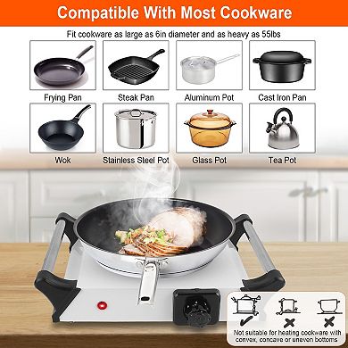 1000w Portable Electric Hot Plate Stove Countertop Rv Hotplate