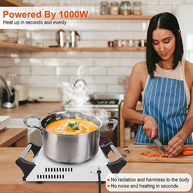 1000w Portable Electric Hot Plate Stove Countertop Rv Hotplate