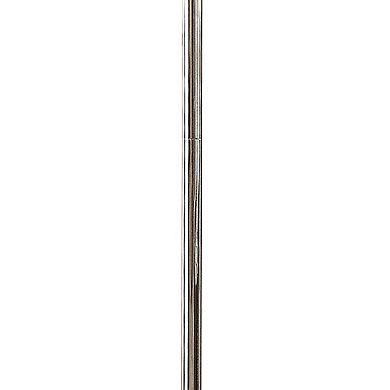 Shine 61 Inch Floor Lamp, Chandelier Style, Crystal And Metal, Chrome