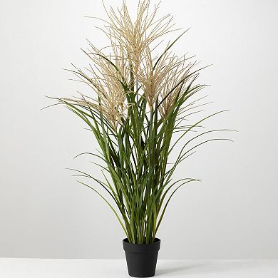 42-in. Artificial Potted Agave Reed Floor Decor