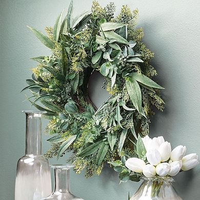 24-in. Artificial California Eucalyptus Wreath