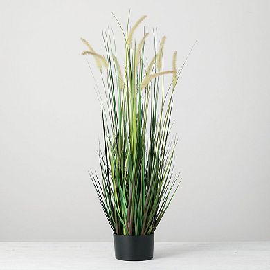 48-in. Artificial Potted Dogtail Grass Floor Decor