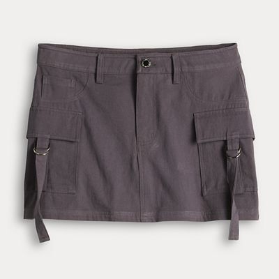 Juniors' Harper & Ivy Twill Mini Cargo Skirt