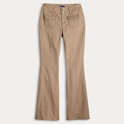 Juniors' Project Indigo Low-Rise Seamed Bootcut Jeans with