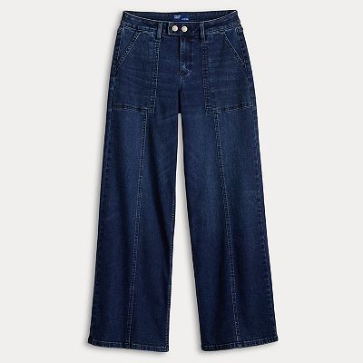 Juniors' Project Indigo Mid Rise Drapey Trousers