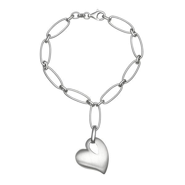 Sterling Silver Heart Bracelet
