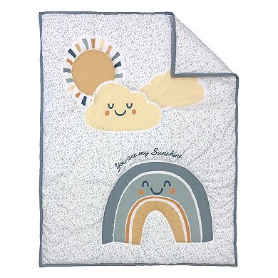 Sammy & Lou Sunshine and Rainbows 4-pc. Crib Bedding Set