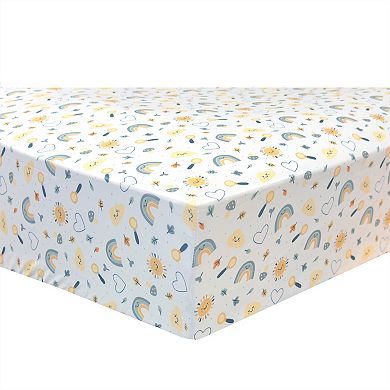 Sammy & Lou Sunshine and Rainbows 4-pc. Crib Bedding Set
