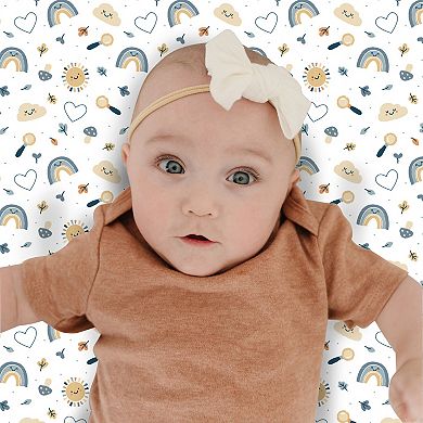 Sammy & Lou Sunshine and Rainbows 4-pc. Crib Bedding Set