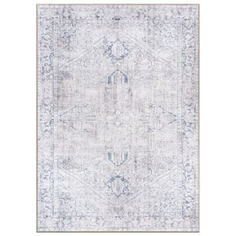 World Rug Gallery Faded Boho Medallion Machine Washable Rug