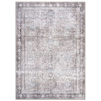World Rug Gallery Faded Burst Medallion Machine Washable Rug