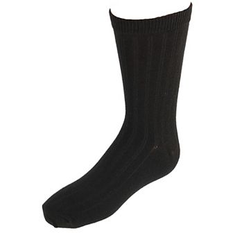 Kids' Cotton Ribbed Uniform Crew Socks