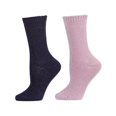 Solid Chenille Crew Sock 2 Pair Pack