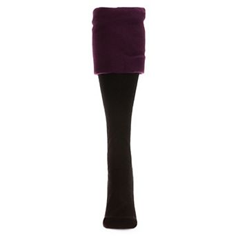 Extra Fuzzy Cuff Welly Boot Socks