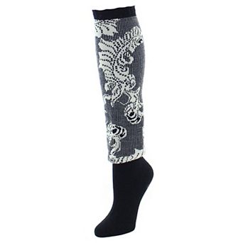 Natori Women's Feather Lace Wool-blend Knee Socks
