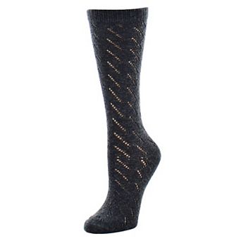Rumi Swirl Wool Blend Crew Sock