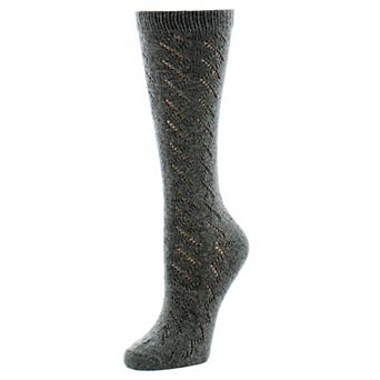 Rumi Swirl Wool Blend Crew Sock