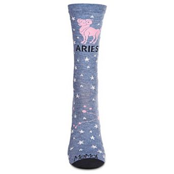 Aries Zodiac Sign Crew Sock