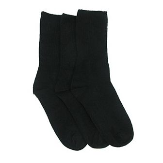 Kids' Cotton Seamless Toe Casual Crew Sock (pack Of 3)