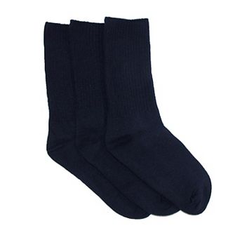Kids' Cotton Seamless Toe Casual Crew Sock (pack Of 3)