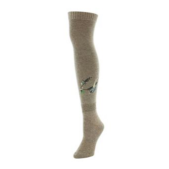 Sora Bird & Vine Over The Knee Sock