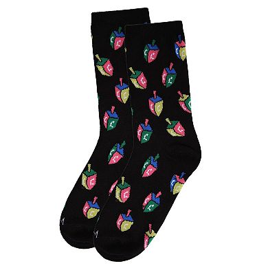 Dreidel Holiday Crew Socks