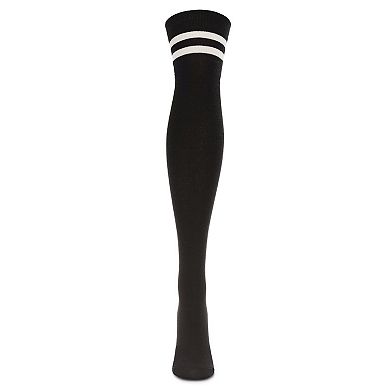 Top Stripe Cashmere Blend Over The Knee Warm Socks