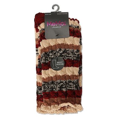 Static Tone Chunky Knit Boot Socks