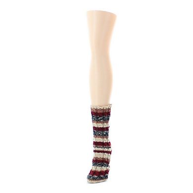 Static Tone Chunky Knit Boot Socks