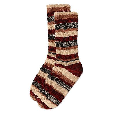 Static Tone Chunky Knit Boot Socks
