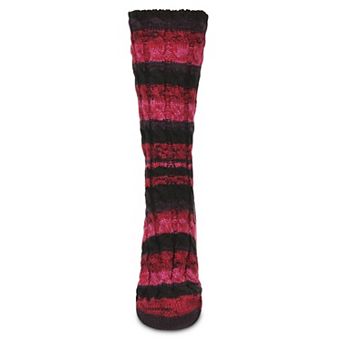 Static Tone Chunky Knit Boot Socks