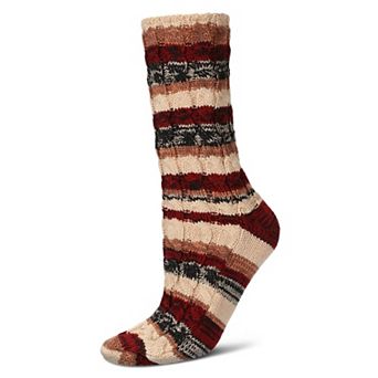 Static Tone Chunky Knit Boot Socks