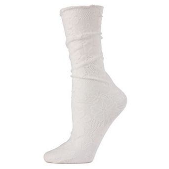 Allure Lace Floral Slouch Socks