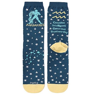 Aquarius Zodiac Sign Crew Sock