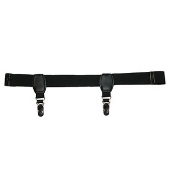 Men's Elastic 1 Inch Sock Garters With 2 Clips